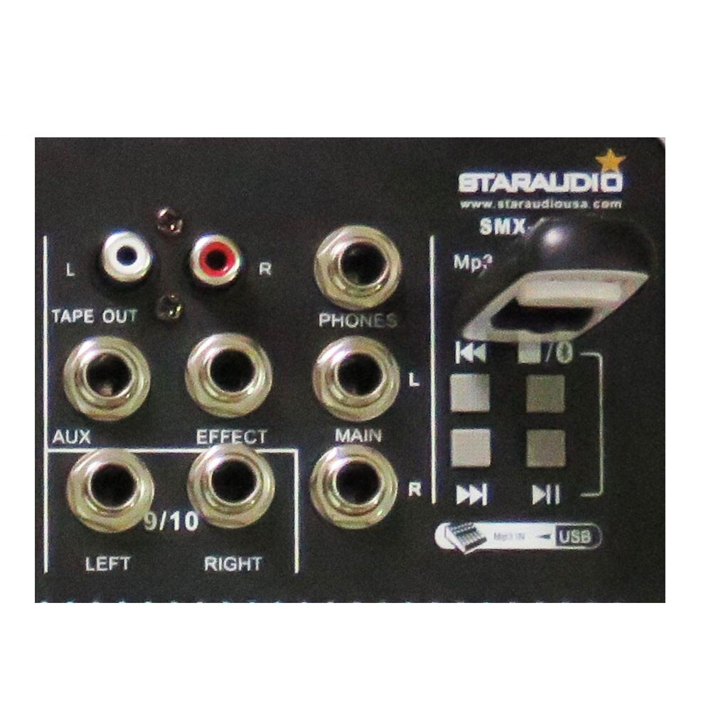 10 Channel Audio Sound Mixer Function Recording Mixing Console Effects USB Mix