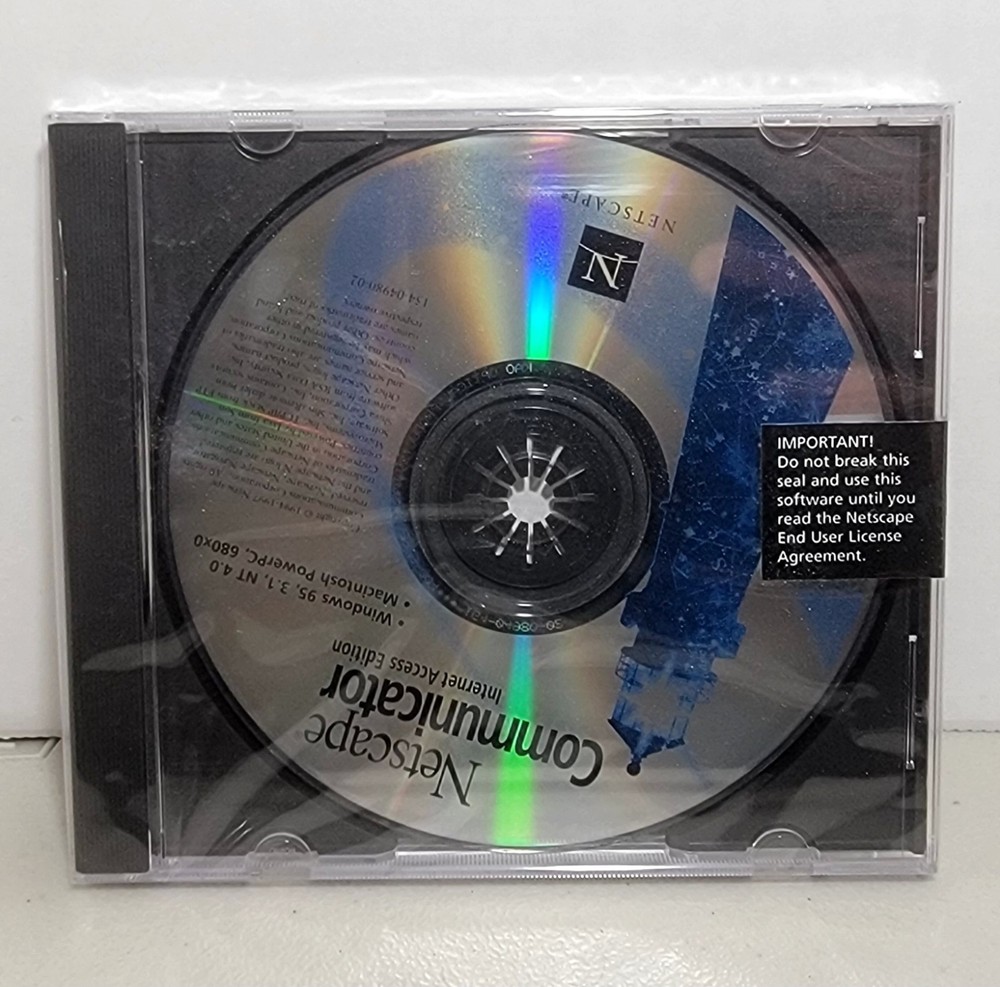 1997 Netscape Communicator Inet Acc Edition 4 PC&Mac CD, Retail Big Box Complete