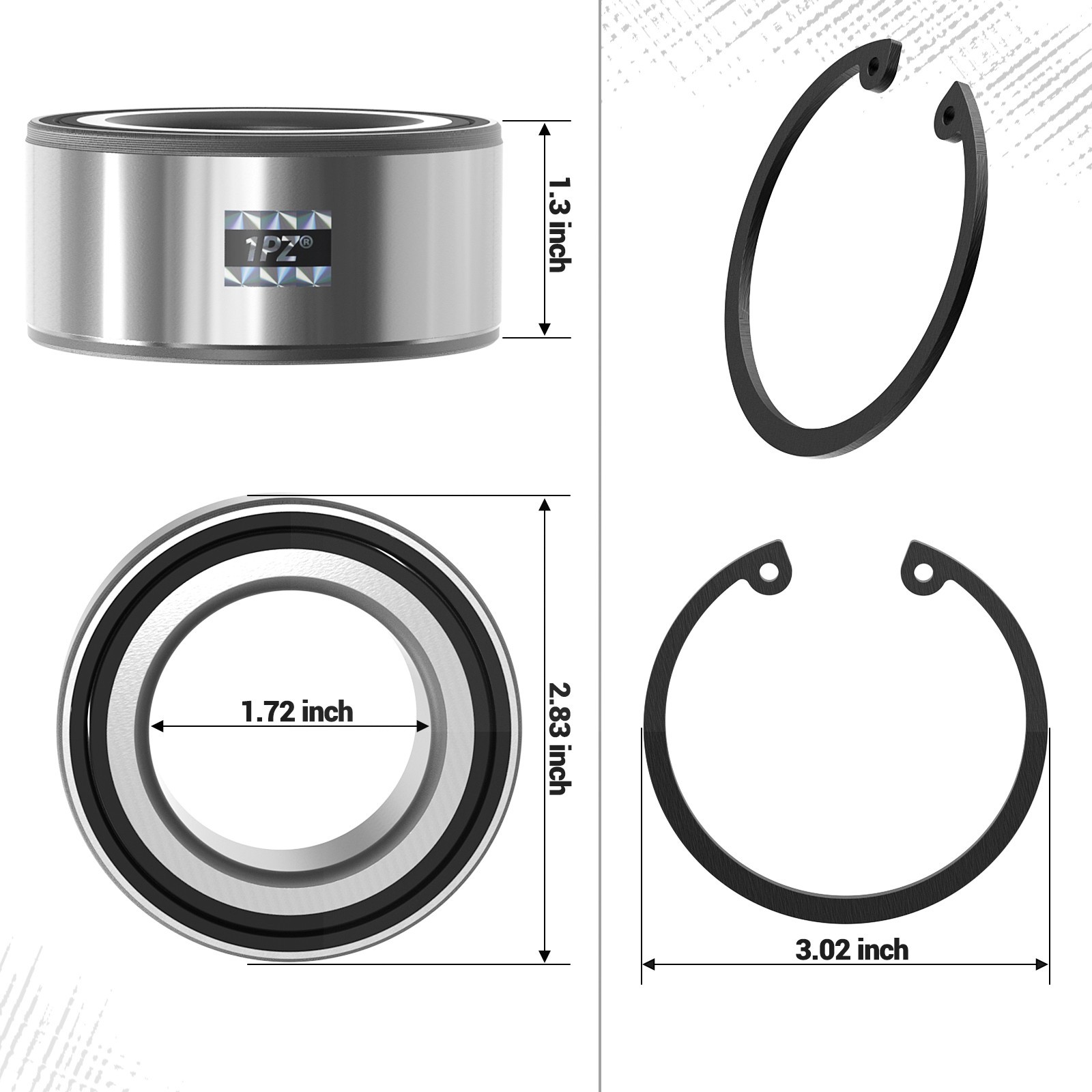 4x Front & Rear Wheel Bearings For Polaris RZR 900 1000 XP S Turbo OEM 3514699