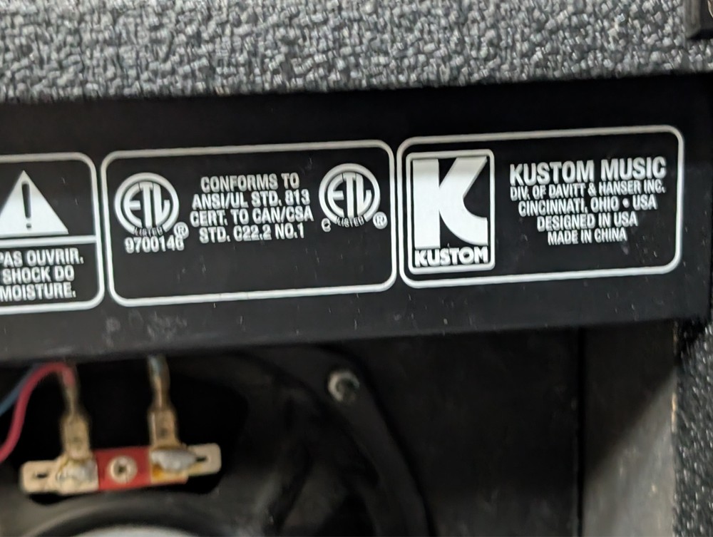 Kustom KLA10 Lead Small Practice Guitar Amplifier Solid State Works Great Clean