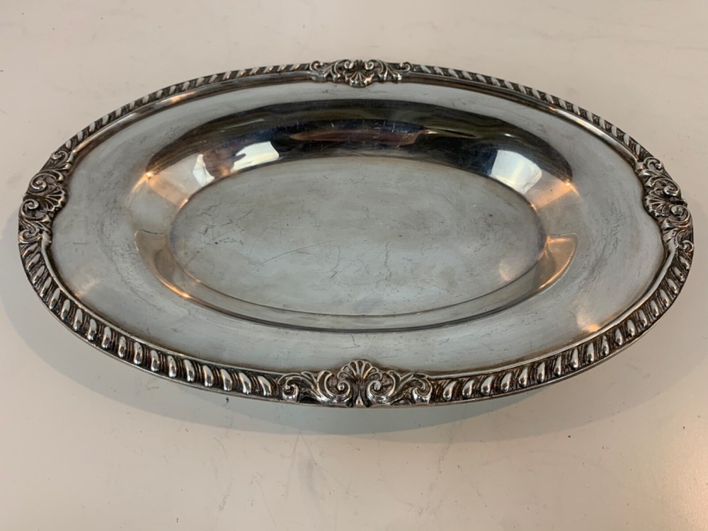 Vintage EPCA Bristol Silver Plate Oval Tray by Poole #20