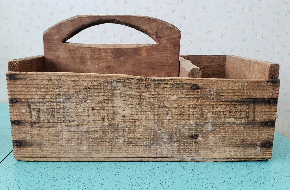 Vintage Rustic Tool Box Made From Shipping Crates Sunkist