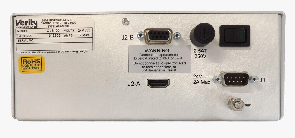Verity Instruments 1012605 Spectrometer Endpoint Detector Module CLS100 Working