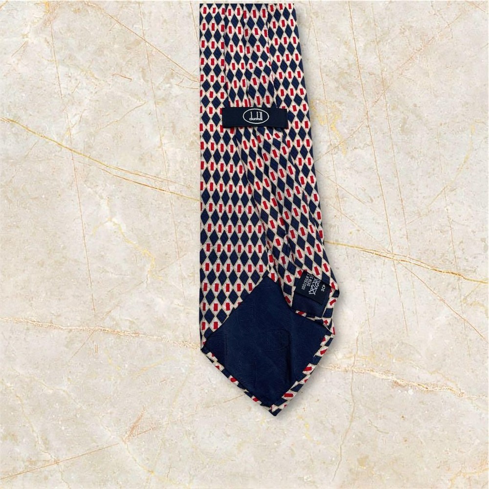 dunhill geometric pattern tie