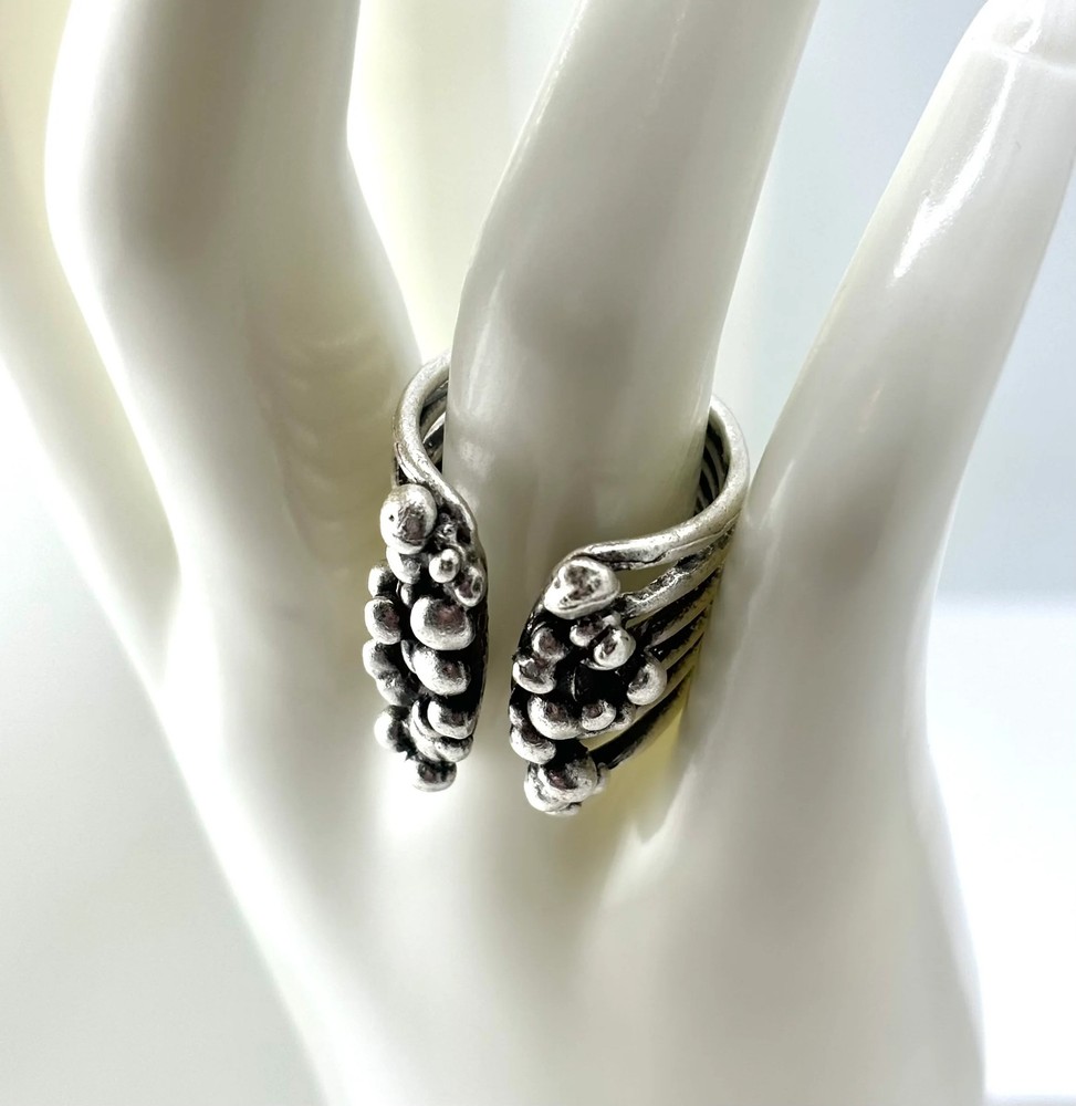 Handmade Brass Ring In Silver Plated - 6867