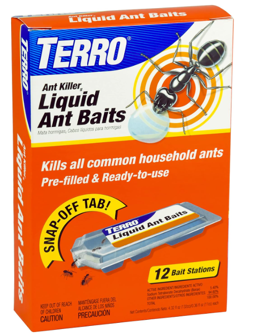 TERRO T300B Liquid Ant Killer, 12 Bait Stations