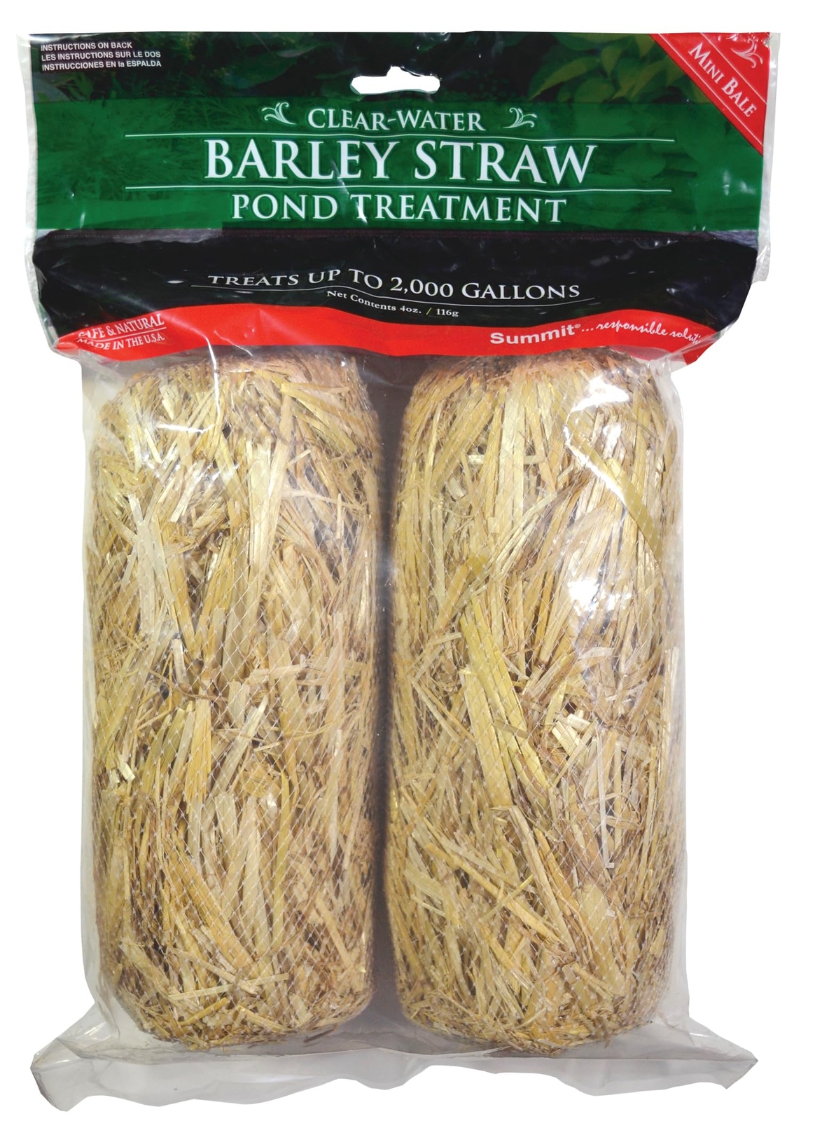 Summit 130 Clear-water Barley Straw Bales 2-Pack