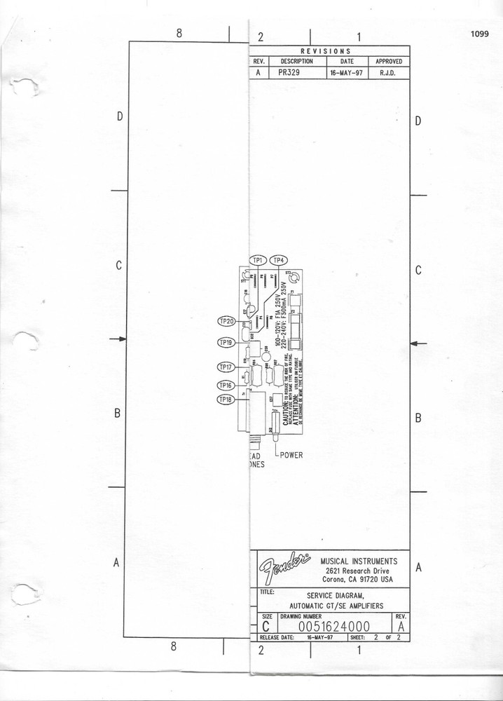 Fender Automatic GT/SE Service Manual