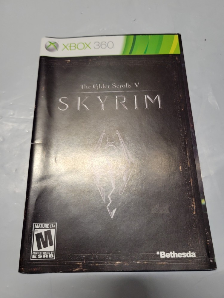 (Manual Only) Elder Scrolls V Skyrim - Microsoft Xbox 360