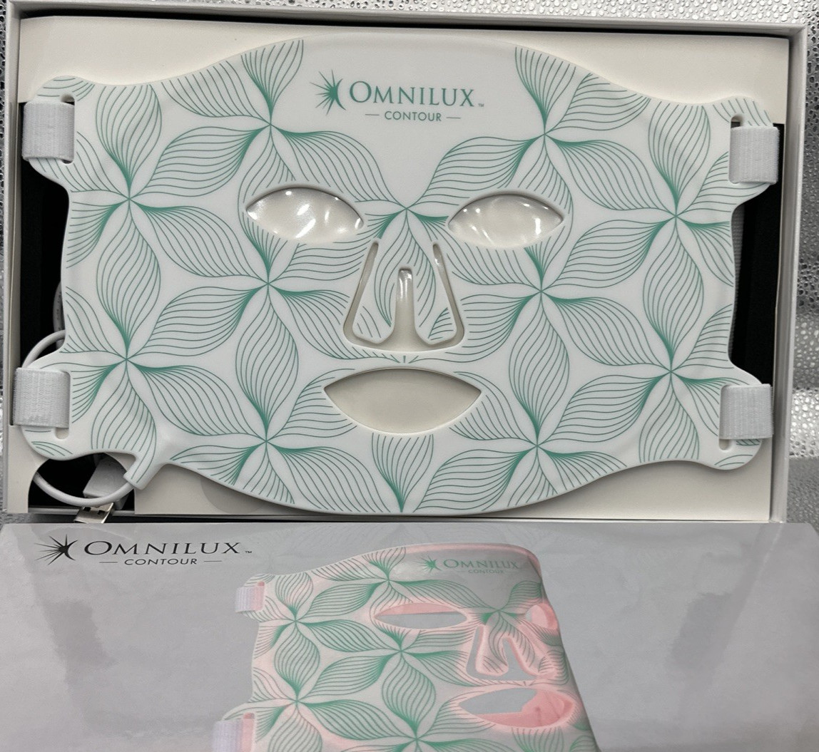 OMNILUX CONTOUR WOMEN FACE ANTI-AGING LED LIGHT THERAPY MASK - [FULL KIT / READ]
