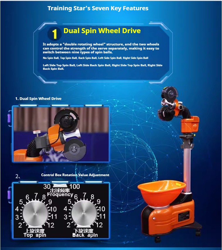 E6 Domestic Automatic Ball Machine Automatic Recirculating Table Tennis Robot