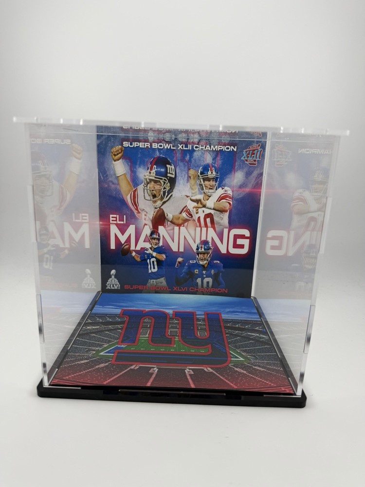 Eli Manning Custom Mini Helmet Display or Card Display - Giants