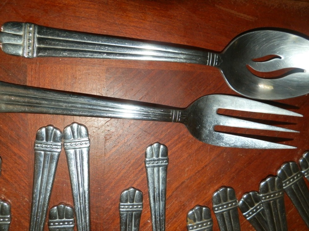 Oneida Stainless Flatware Lot 24 Pc Indonesia Spoons Heavy