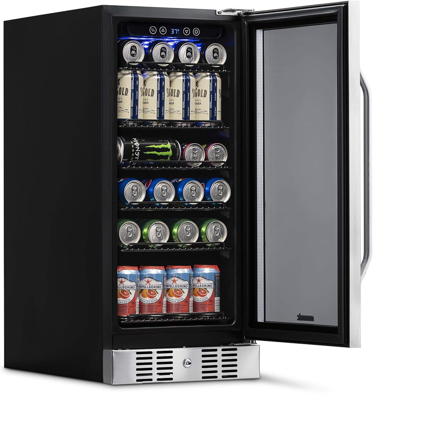 Newair ABR-960-RB 15" Built-in Beverage Fridge, 96 Cans - Certified Refurbished