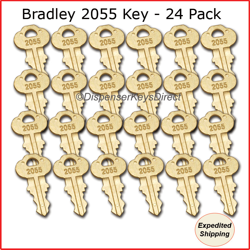 Bradley 2055 Dispenser Key  - (24/pc.) "Master Pack"