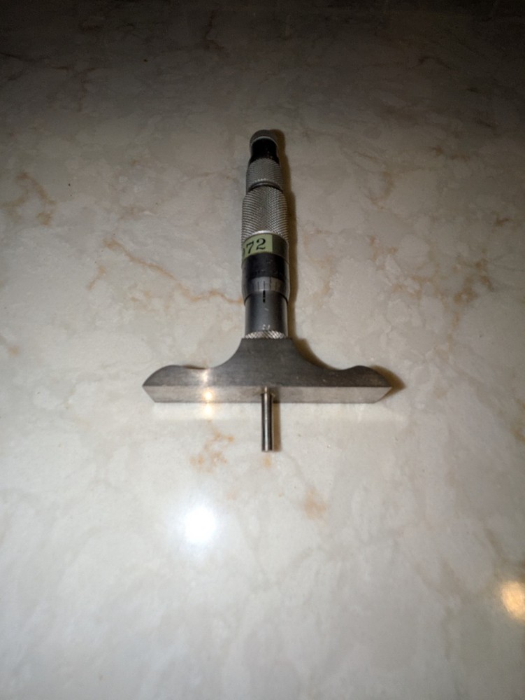 Vintage Helios Micrometer, 0-3" Depth (with box)