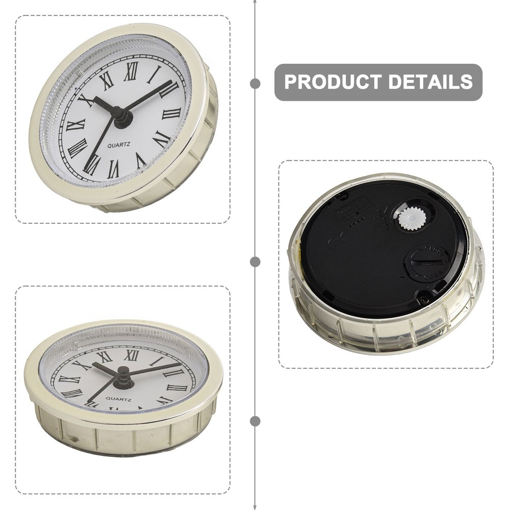 Clock Movement Replacement Gold Border High-Quality Movement Transparent Lens