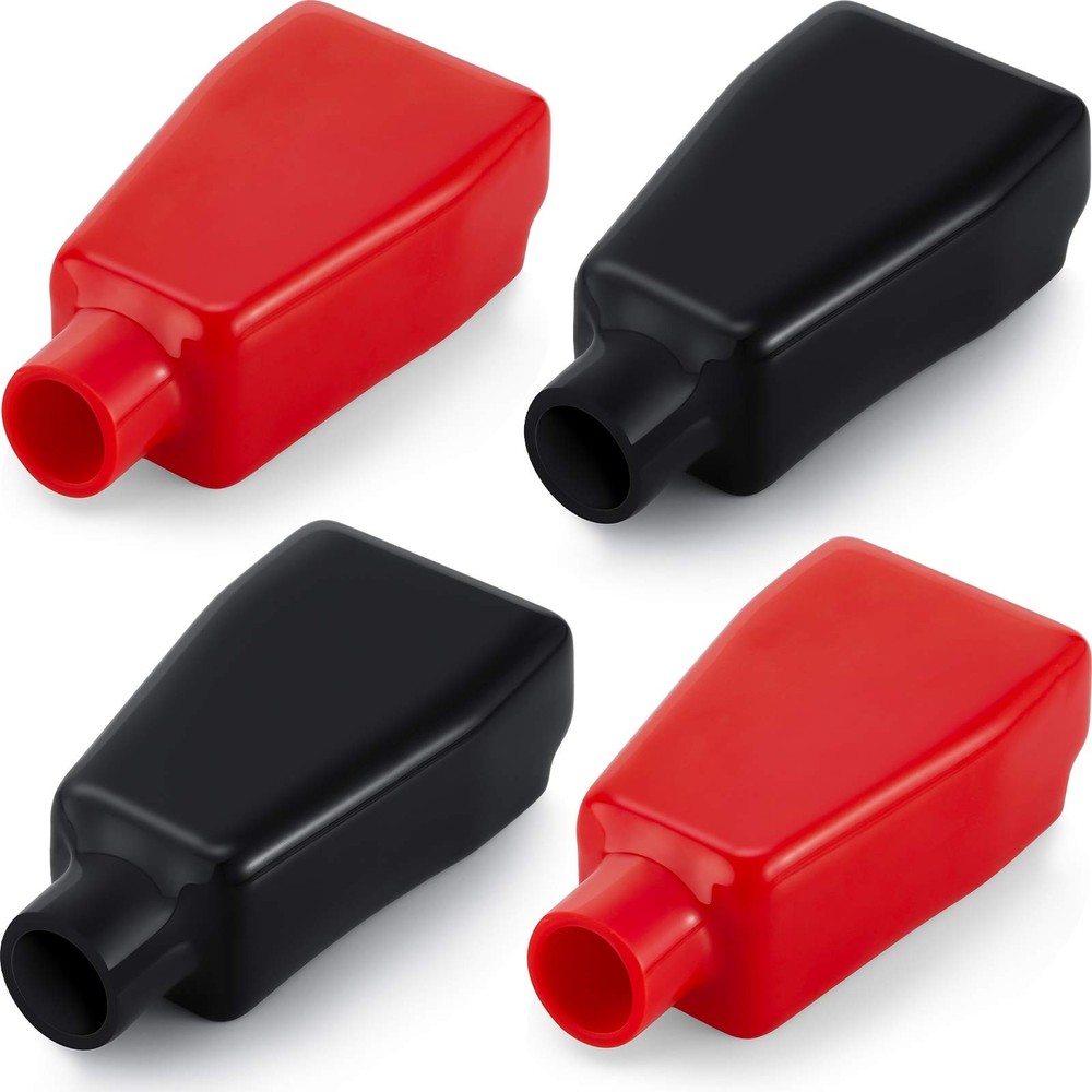 4 Pieces Battery Terminal Covers Insulating Protector...