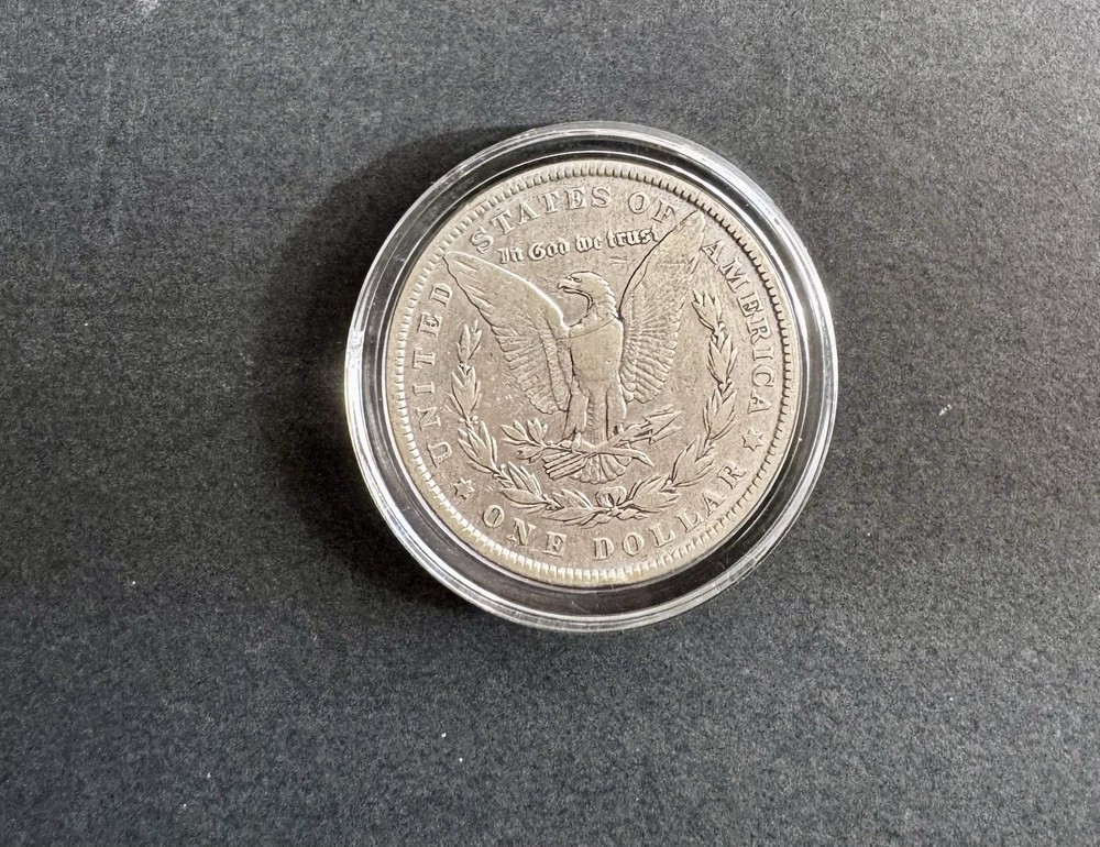 1882 Morgan Silver Dollar – 90% Silver, Encapsulated