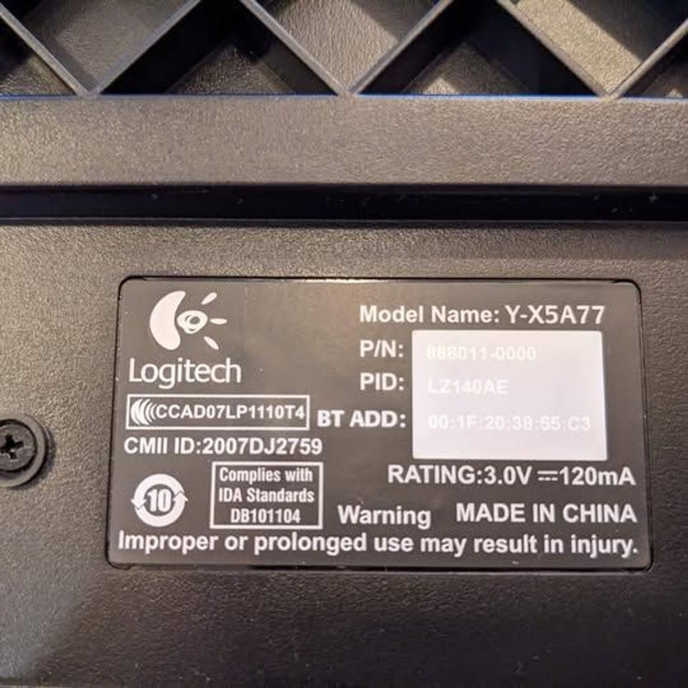 Logitech Bluetooth keyboard Y-X5A77