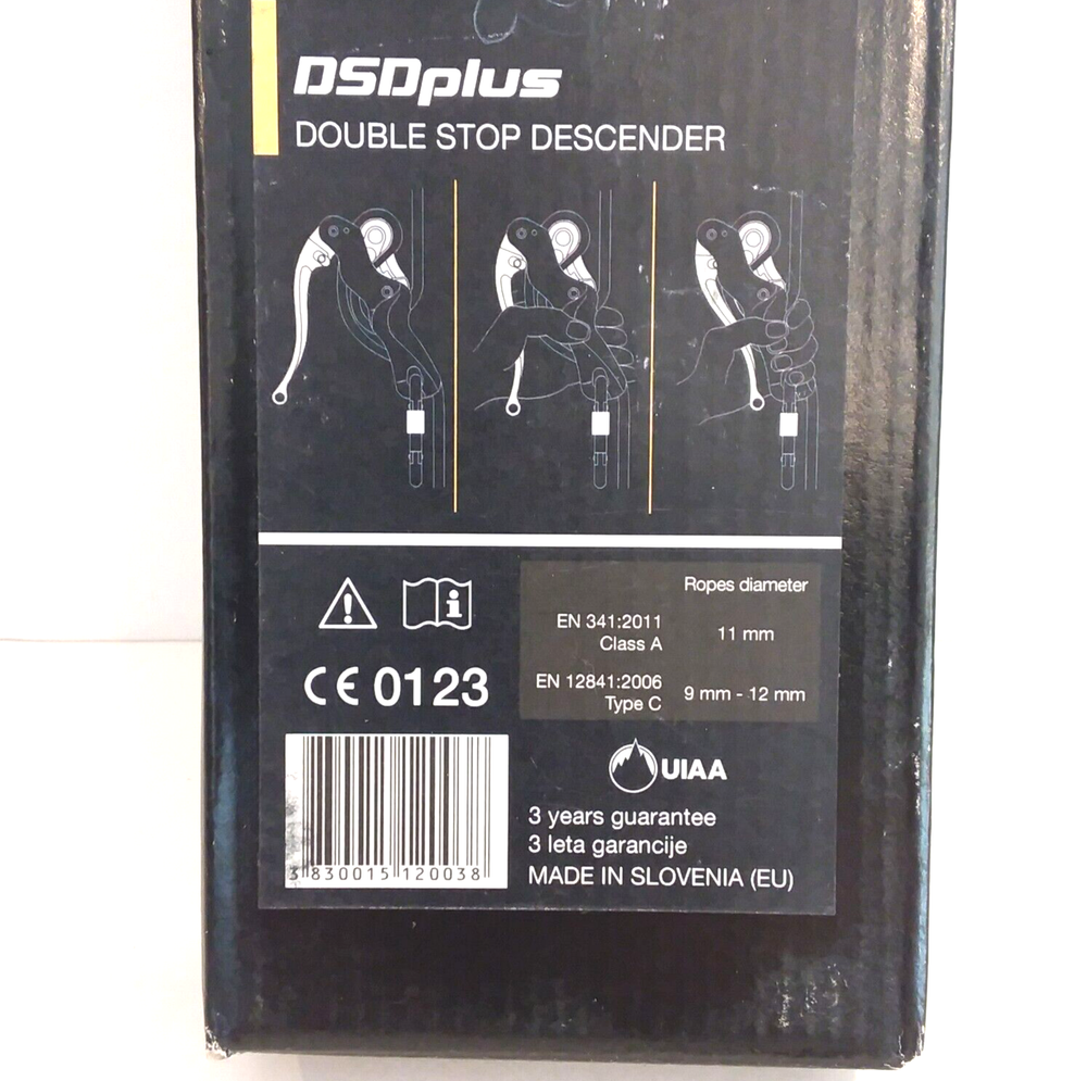 MSA SDSD25 Anthron DSDplus Double Stop Descender Fall Protection BLACK NEW