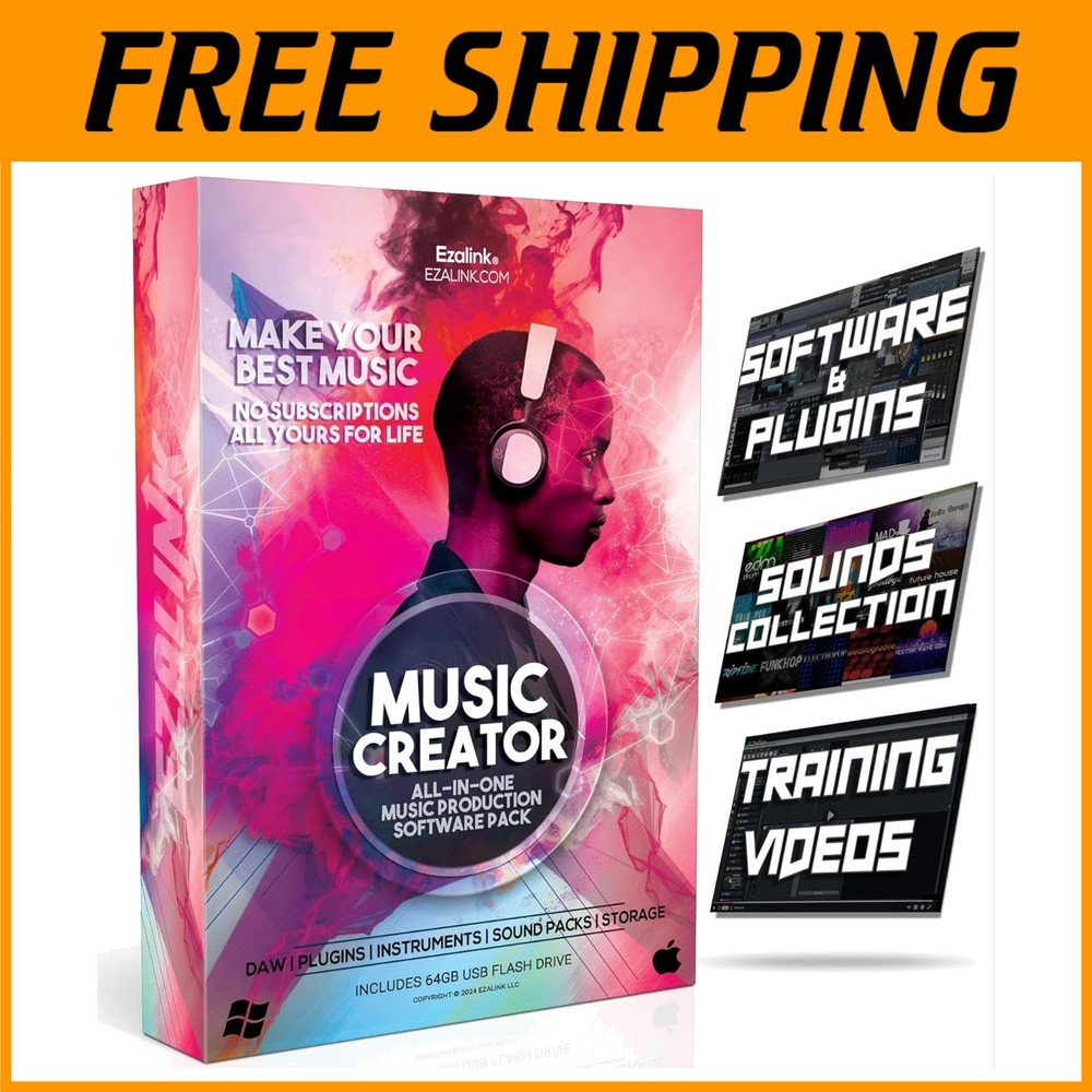 Music Software Bundle - Recording & Editing Tools for PC/Mac