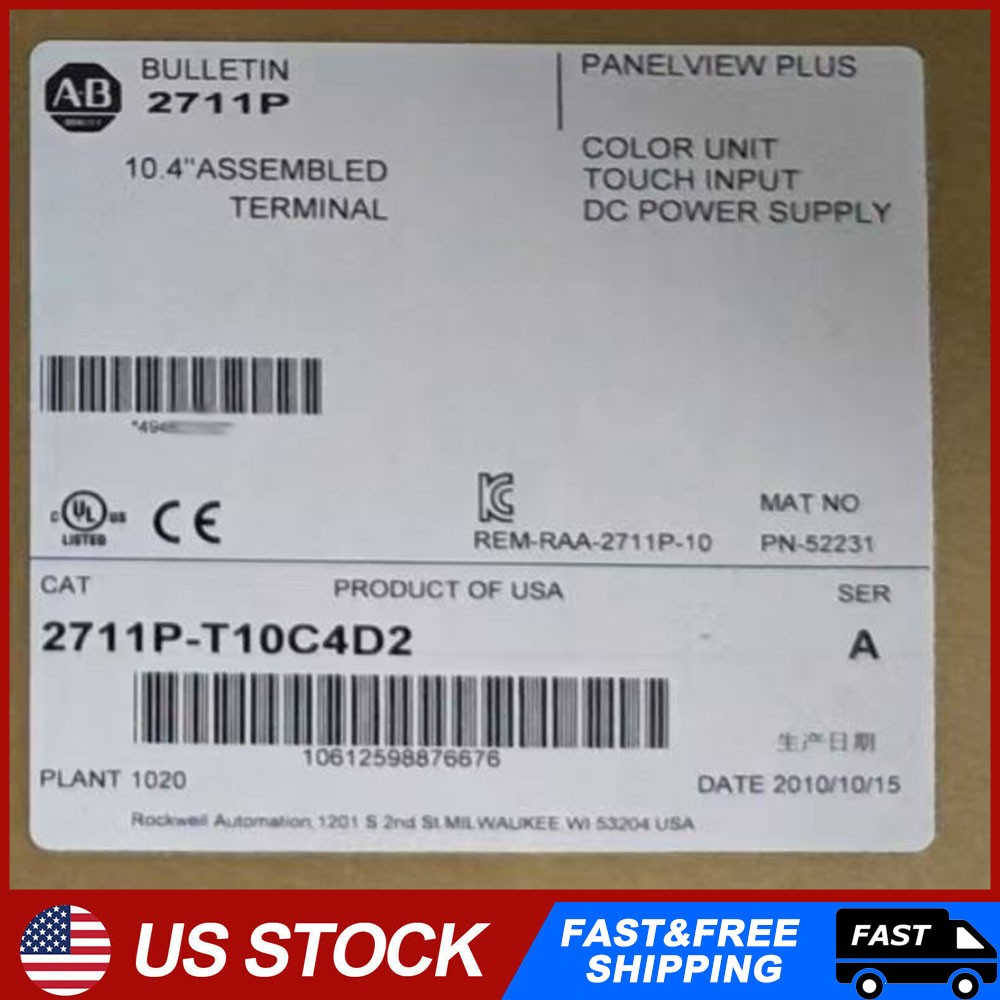 1PCS 2711P-T10C4D2 Brand New Operator Interface Panel 2711PT10C4D2