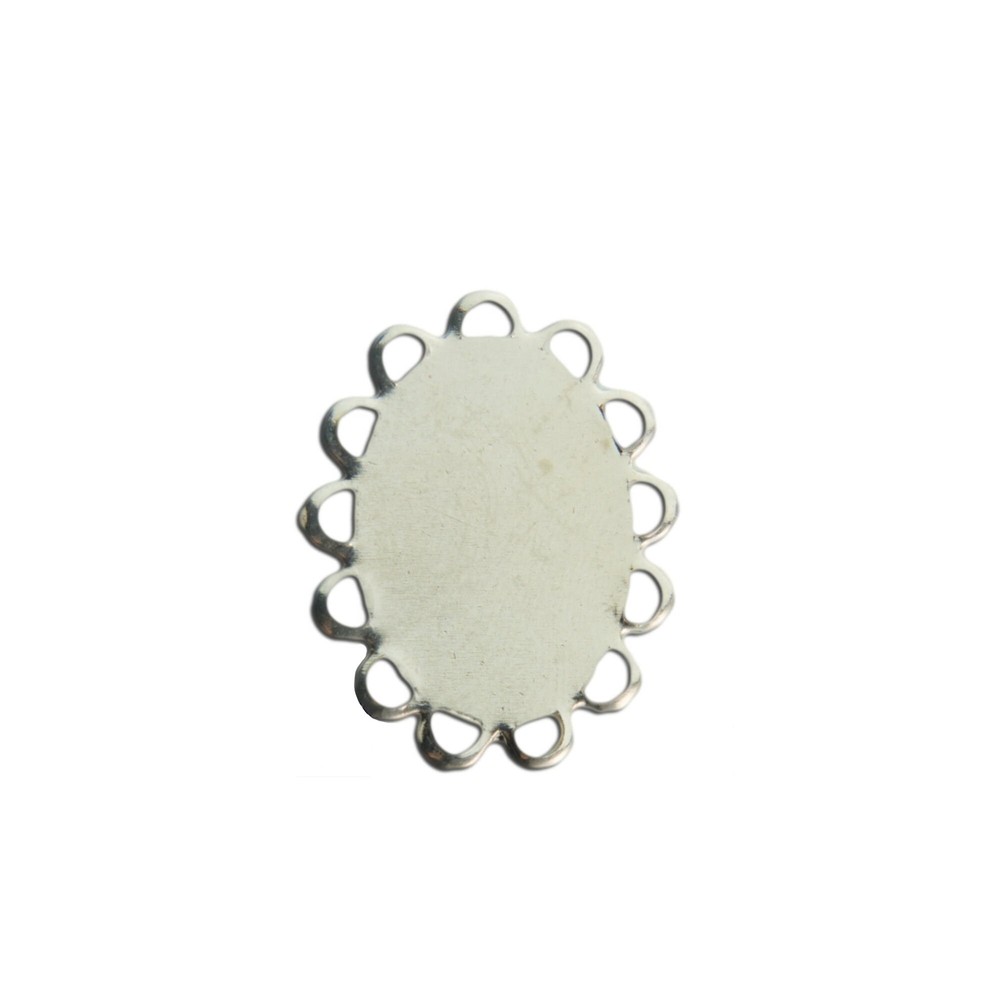 18x13mm Flat Pad Lace Edge Oval Setting (8)