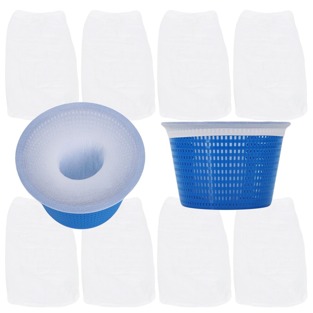 Pool Filter Socks for Skimmer Baskets 10 Pack Filter Saver