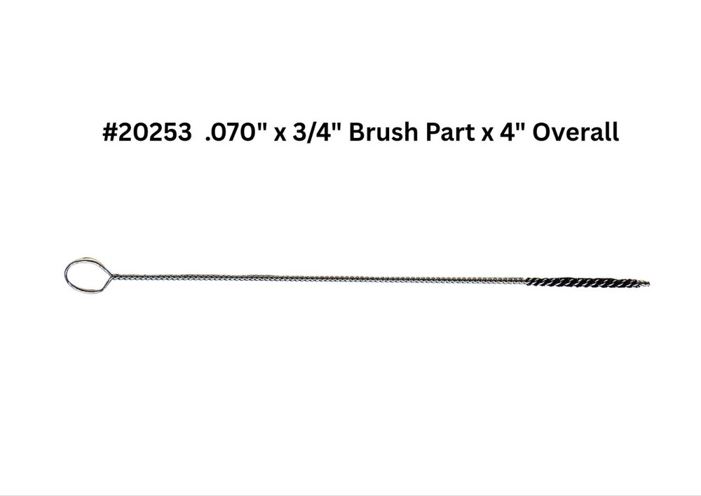 HIGHTBRUSH MINIATURE MICRO ANTI-MICROBIAL NYLON TUBE BRUSHES WITH LOOP HANDLE
