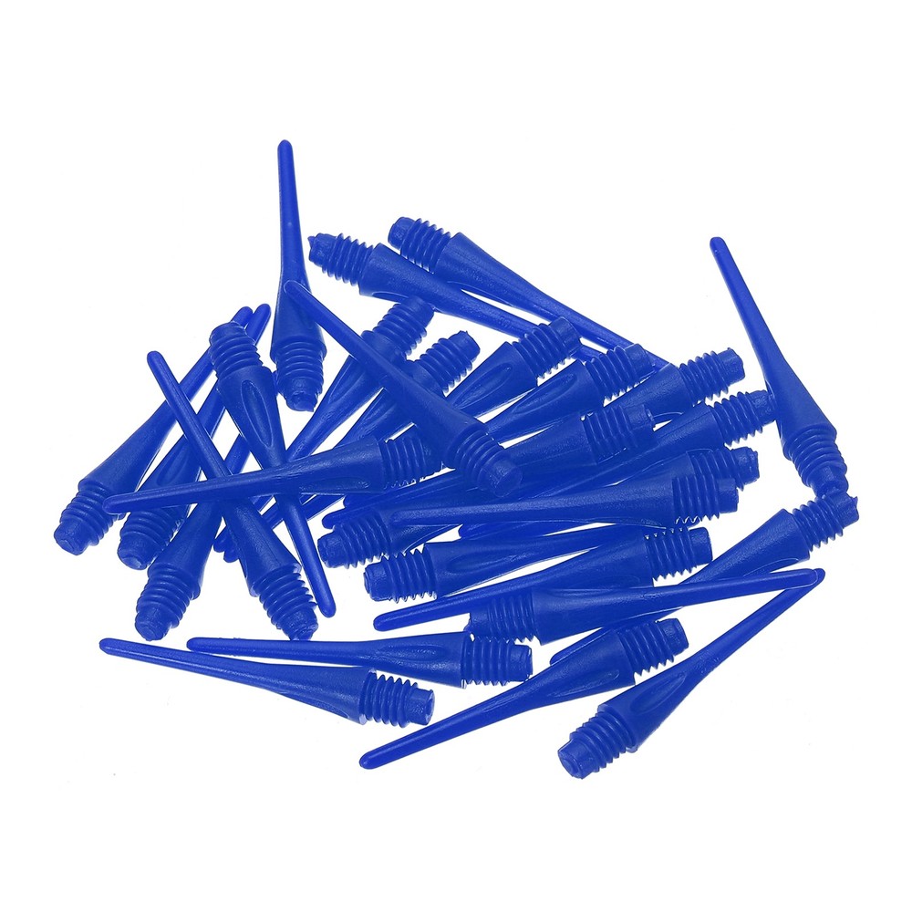 100 Pack Plastic Dart Tips 2BA Thread Soft Tip Dart Points Dart Blue