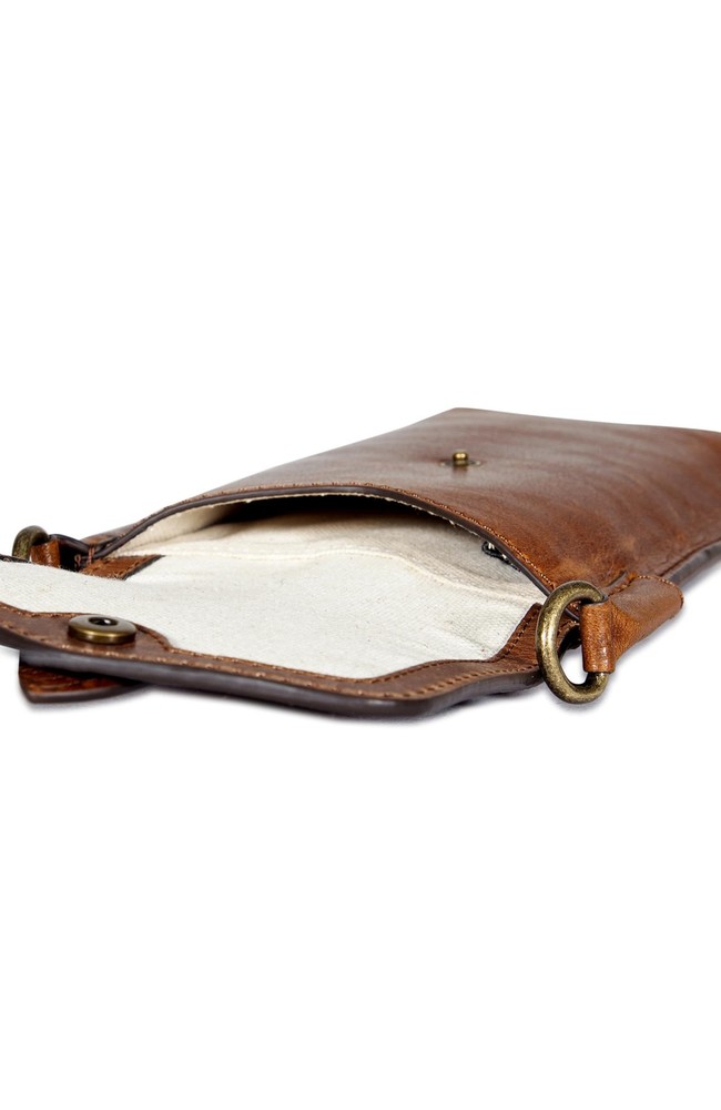 MELISSA PHONE POUCH One Size, Cognac