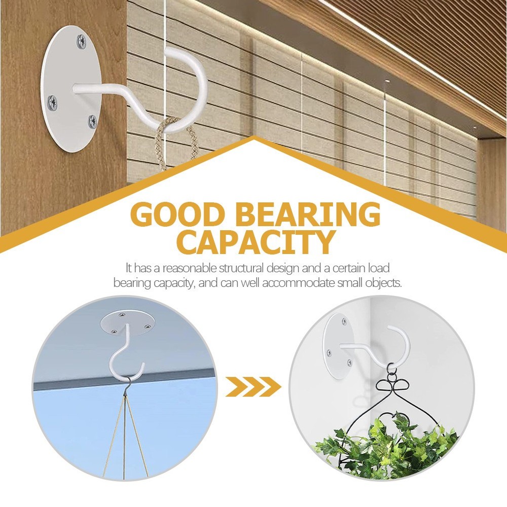 5 Pcs Iron Ceiling Hooks Durable Wall Fixing Hooks for Garage Garden Storage