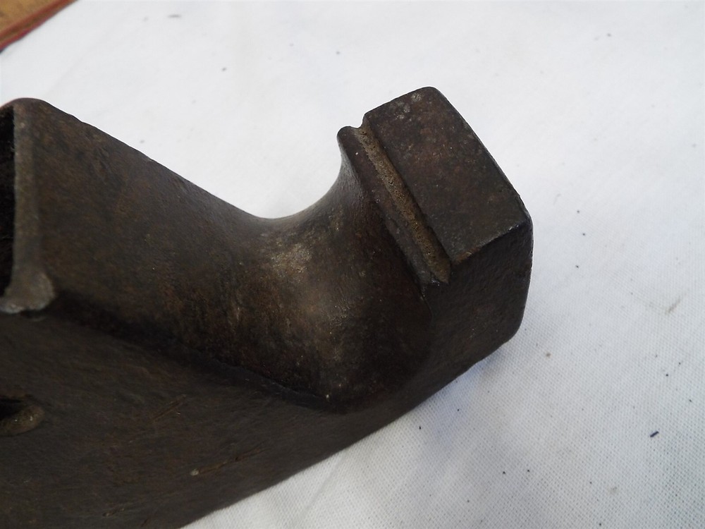 Antique Blacksmith Signed Shipwrights Lumber Adze Head Unique Poll Tool