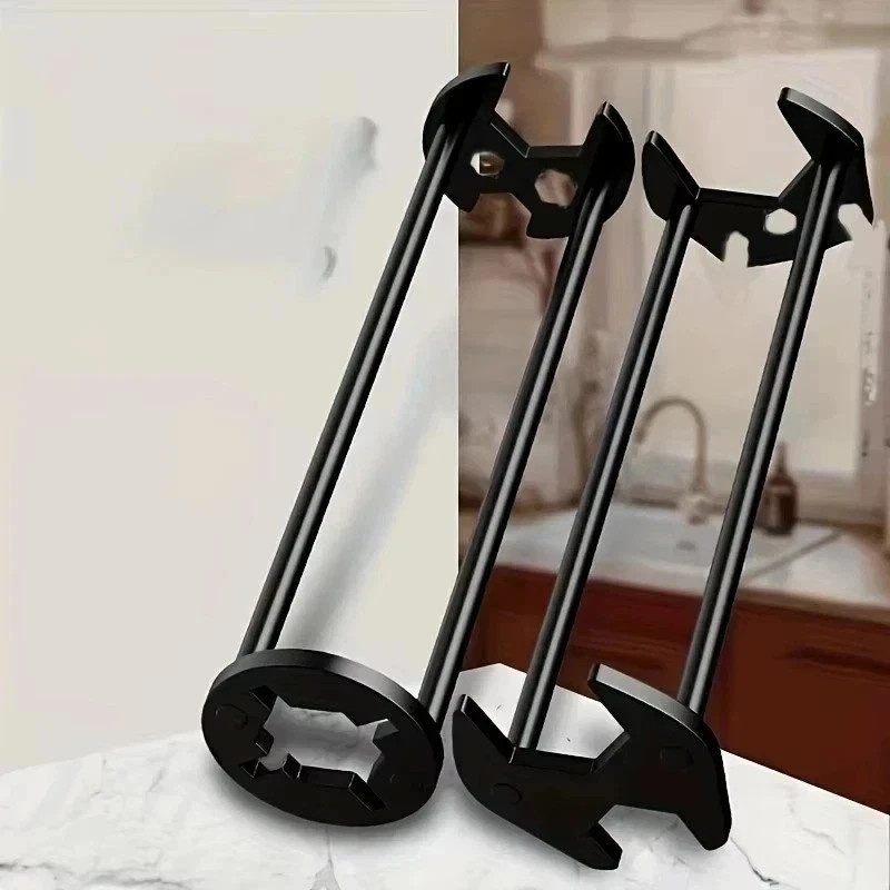 Multifunctional Sink Wrench Set, 2-Pack Basin and Faucet Wrench Tool with Fou.