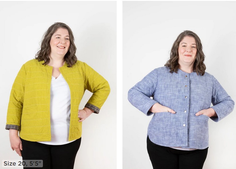 GRAINLINE STUDIO "TAMARACK JACKET" Size 14-32 Printed Sewing Pattern