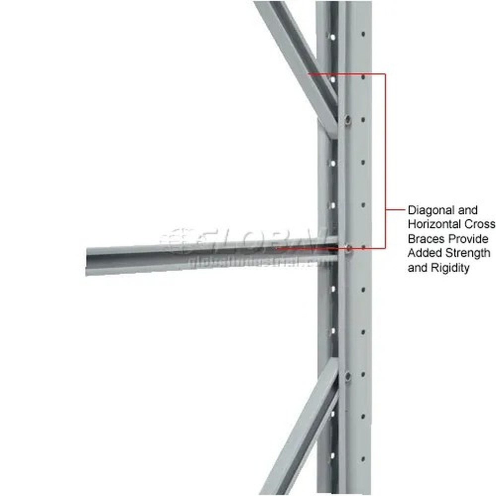 Global Industrial? Upright Frame, 36"D X 72"H