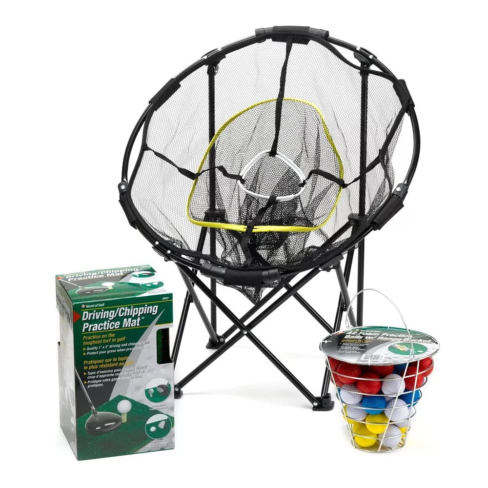 Collapsible Chipping Net Black, 23 inch