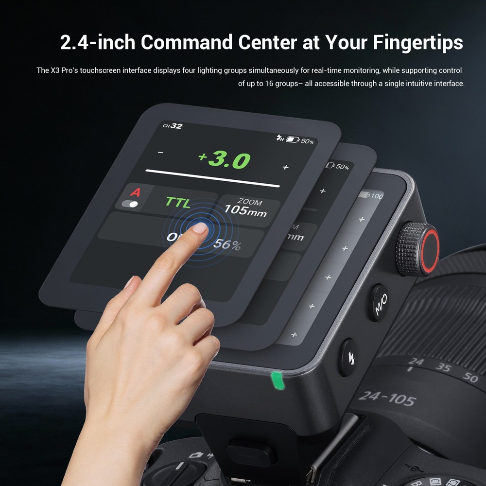 Godox X3Pro-N TTL Wireless Flash Trigger for Nikon with Bluetooth Integration