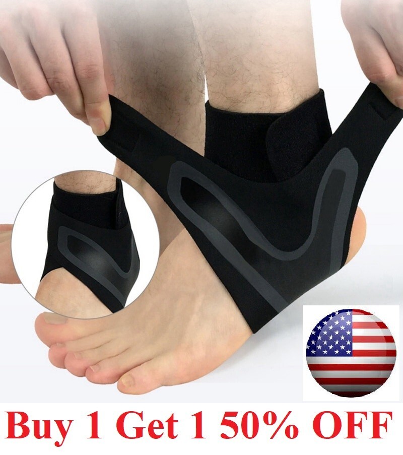 Ankle Support Brace Compression Adjustable Heel Stabilizer Foot Protector Strap