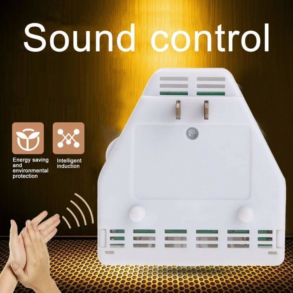 Clapper Sound Activated Clap On/Off Light Switch Wall Socket Outlet Adapter