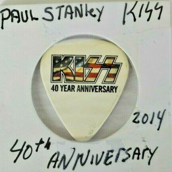 Paul Stanley  Guitar Pick Kiss 40th Anniversary Tour Issued 2014