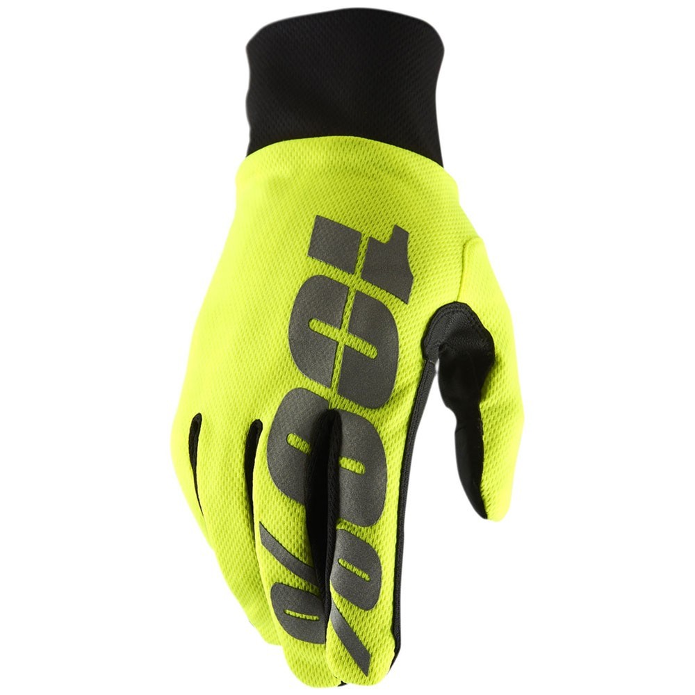 100% Hydromatic Gloves Large Neon Yellow