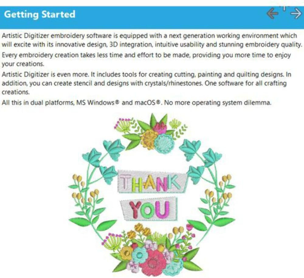 Professional Artistic Digitizer Software - Large Edition for Creatives