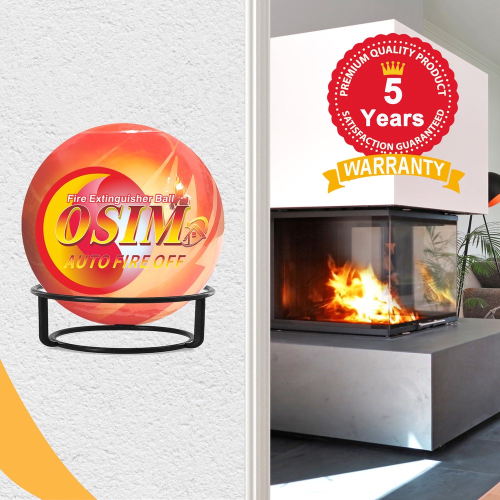 9 PACK Automatic Fire Ball Extinguisher With Bracket for ABCEF Type Fire