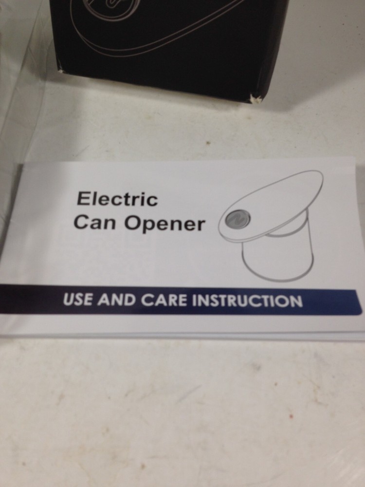 Electric Automatic Can Opener Hands Free Black KitchenwareUS NIB