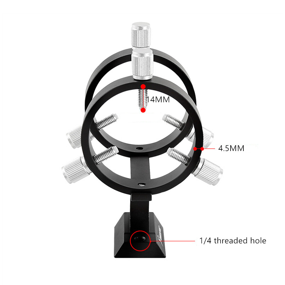 50mm Adjustable Finder Scope Bracket Guidescope Mount for Astronomical Telescope