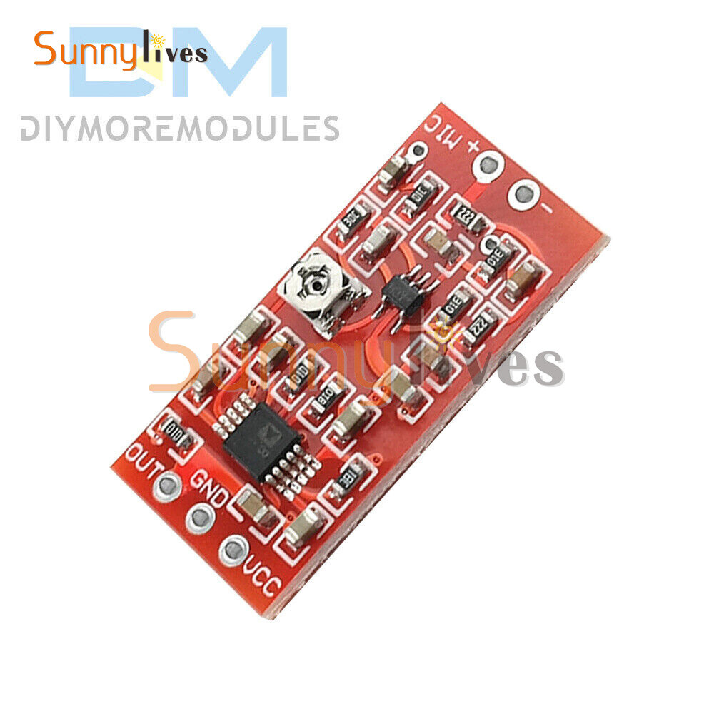 MAX4466 Electret Microphone Preamplifier Module W/ SSM2167 Voice Compression