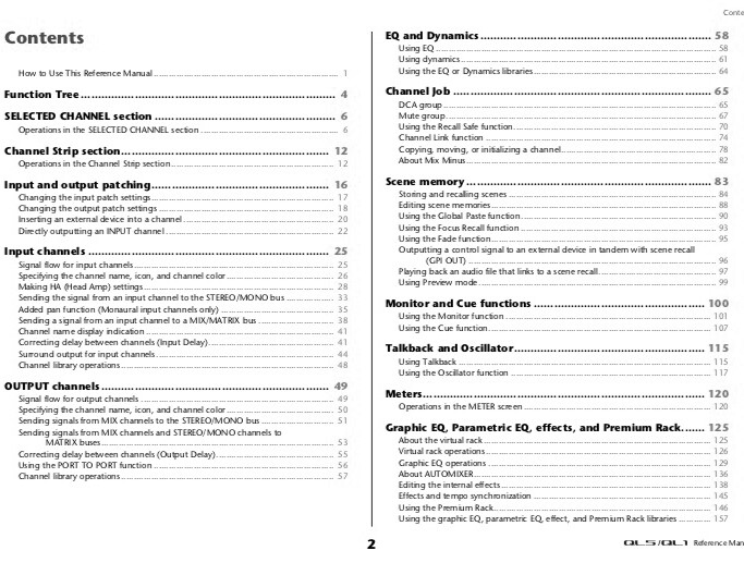 Yamaha QL1 QL5 Digital Mixing Console OWNER'S MANUAL and REFERENCE MANUAL