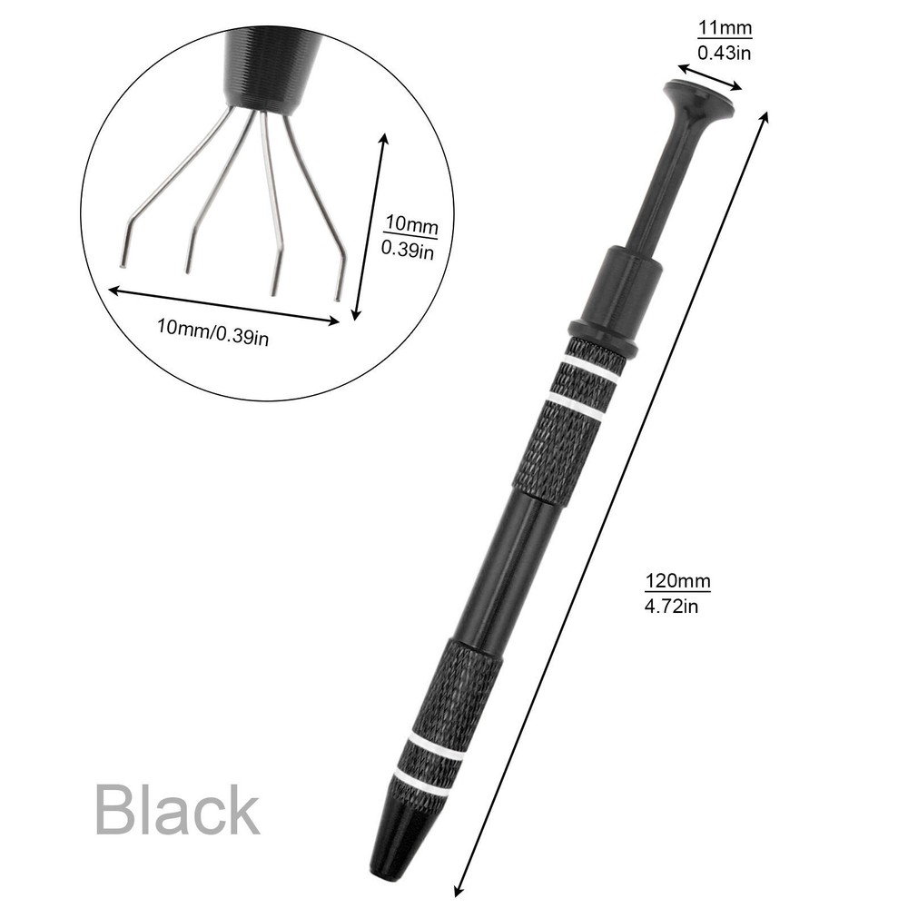 5pcs IC Chip Remover Tool IC PickupChip Extraction Tool Extractor Puller 4-Claw